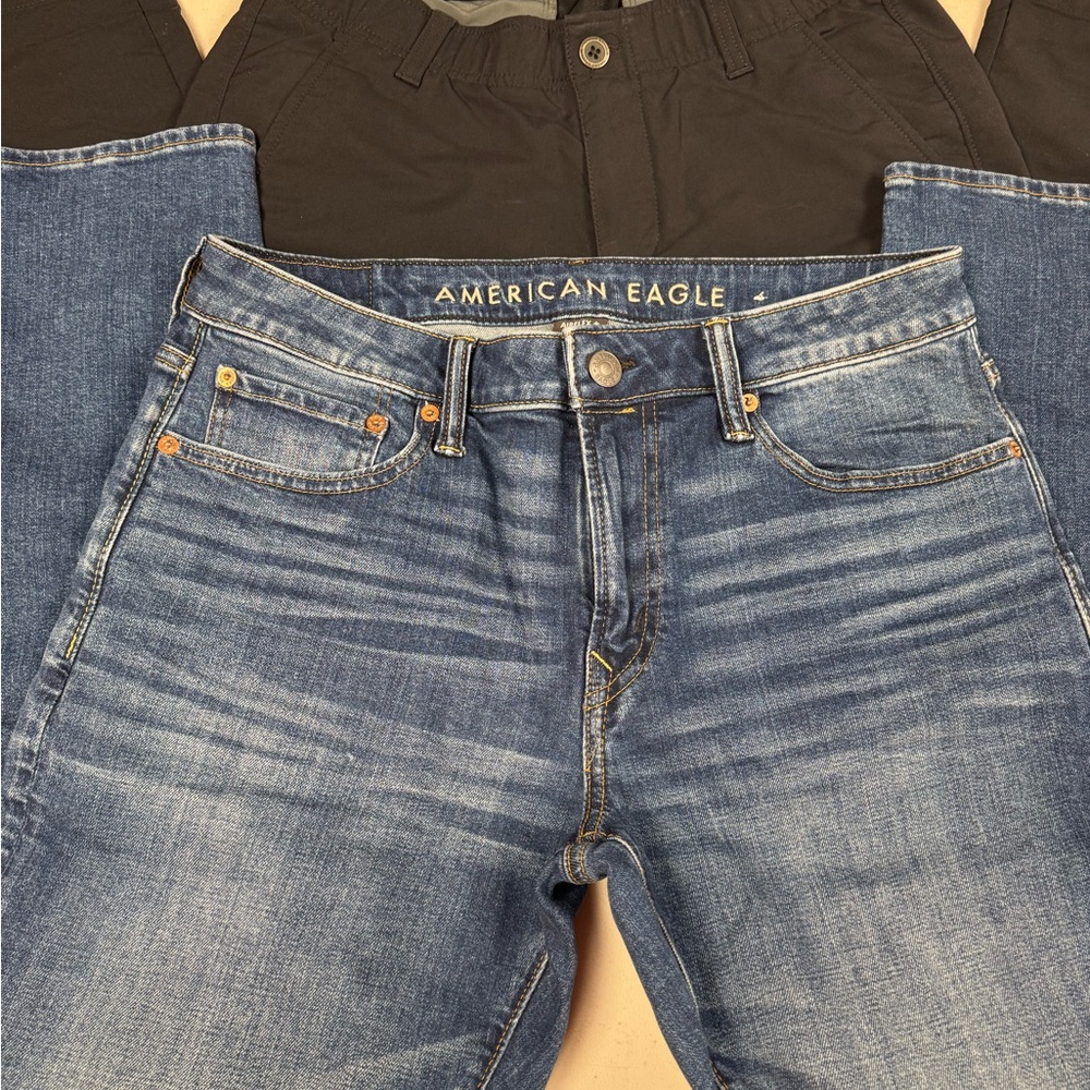 Set of 2 Men’s Casual Pants by Under Armour & American Eagle Outfitters, 32X30